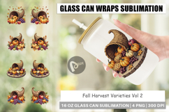 Fall Harvest Glass Can Product Image 1