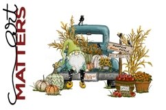 Fall Harvest Vintage Truck - Hand Painted - 300 DPI Product Image 3