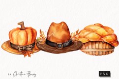 Watercolor Fall Hats | Fall PNG Product Image 1