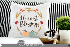 Harvest Blessings, Autumn svg, Fall SVG Product Image 2