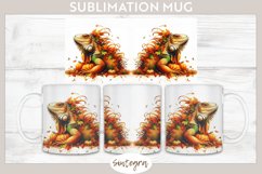 Fall Iguana Animal v2 Mug Wrap Sublimation Product Image 1