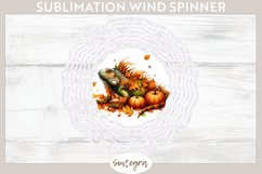 Fall Iguana Animal v4 Wind Spinner Sublimation Product Image 1