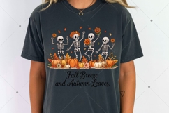 Fall PNG,Fall Breeze and Autumn Leaves,Skeleton png Product Image 6