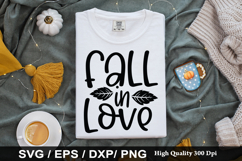 Fall in Love SVG - Fall Quotes Design Product Image 1