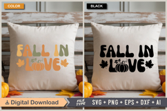 Fall In Love SVG File | Fall Retro SVG Product Image 3