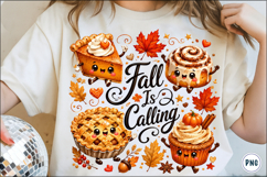 Fall is Calling Cute Autumn Treats PNG Product Image 1