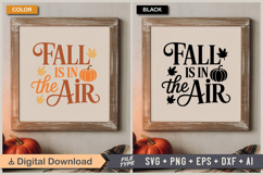 Fall is in the Air SVG File | Fall SVG | Autumn SVG Product Image 5