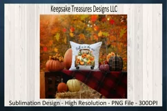 Fall Is In The Air Pumpkin Truck, Autumn Sublimation PNG Product Image 2