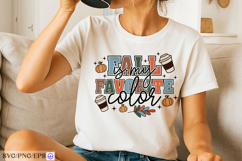 Fall Is My Favorite Color SVG Halloween Quotes T-shirt PNG Product Image 3