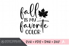 Fall is my favorite color SVG , Autumn Pumpkin SVG Product Image 1
