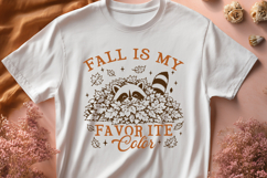 Fall Is My Favorite Color SVG PNG, Cute Autumn Raccoon Product Image 2