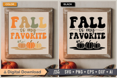 Fall Is My Favorite SVG File | Fall Retro SVG Product Image 5