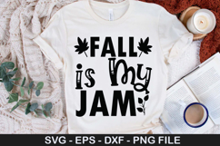 Fall is My Jam SVG - Thanksgiving Design Product Image 1