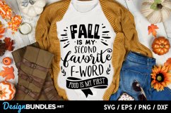 Fall is my second favorite F word svg, Product Image 1