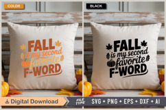 Fall Is My Second Favorite F-Word SVG File | Fall SVG Product Image 3