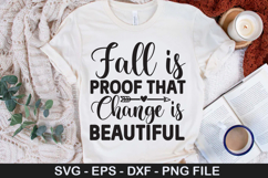 Fall is Proof That Change SVG - Thanksgiving Design Product Image 1