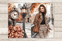 GlamArtZhanna, fall journal pages, city junk paper, autumn collage, travel journal, fall vibes kit, autumn woman, pumpkin sheet, urban autumn, fall skyline, sidewalk dreams, junk journal, fall printables, city scrapbook
