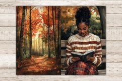 Fall Junk Journal Paper Bundle, Cozy Autumn Ephemera, GlamArtZhanna, Fall Vibes Printable, Instant Download, Book Lover Bundle, African American Junk Journal, Woman Digital Collage Sheet, Autumn Leaves Junk Journal Page, Girl Junk Journal Paper