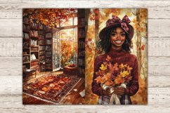 Fall Junk Journal Paper Bundle, Cozy Autumn Ephemera, GlamArtZhanna, Fall Vibes Printable, Instant Download, Book Lover Bundle, African American Junk Journal, Woman Digital Collage Sheet, Autumn Leaves Junk Journal Page, Girl Junk Journal Paper