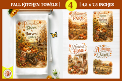 Harvest Farm Fall Rustic Kitchen Towel Product Image 1