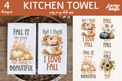 Fall Kitchen Towel Sublimation