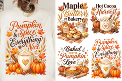 Fall Kitchen Towels Sublimation Product Image 1