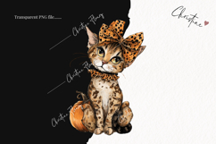Whimsical Fall Kitten | Fall PNG Product Image 2