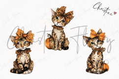 Whimsical Fall Kitten | Fall PNG Product Image 3