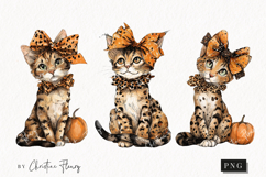 Whimsical Fall Kitten | Fall PNG Product Image 1