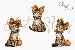 Whimsical Fall Kitten | Fall PNG Product Image 3