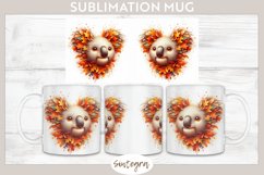 Fall Koala Animal v1 Mug Wrap Sublimation Product Image 1