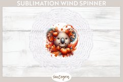 Fall Koala Animal v2 Wind Spinner Sublimation Product Image 1