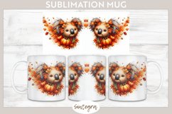Fall Koala Animal v3 Mug Wrap Sublimation Product Image 1