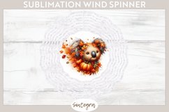 Fall Koala Animal v3 Wind Spinner Sublimation Product Image 1