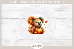 Fall Koala Animal v4 Wind Spinner Sublimation Product Image 1