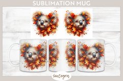 Fall Koala Animal v6 Mug Wrap Sublimation Product Image 1