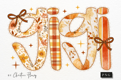 Preppy Floral Fall Gigi PNG Product Image 3