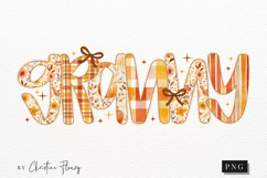 Preppy Floral Fall Granny PNG Product Image 3