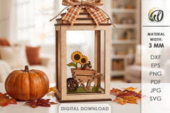 3D Fall Lanterns Decor Bundle Laser Cut. Stand Decor SVG Product Image 12