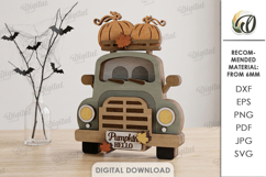 Fall Layered Cars Bundle Laser Cut. Standing Decor SVG Product Image 4