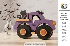 Fall Layered Cars Bundle Laser Cut. Standing Decor SVG Product Image 6