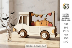 Fall Layered Cars Bundle Laser Cut. Standing Decor SVG Product Image 12