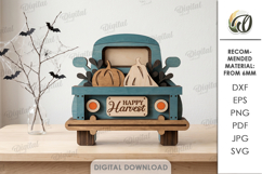 Fall Layered Cars Bundle Laser Cut. Standing Decor SVG Product Image 15