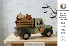 Fall Layered Cars Bundle Laser Cut. Standing Decor SVG Product Image 16