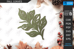 Fall Leaves Laser Cut Bundle|Autumn Symbol|Wooden Leaves SVG Product Image 5