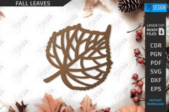 Fall Leaves Laser Cut Bundle|Autumn Symbol|Wooden Leaves SVG Product Image 7