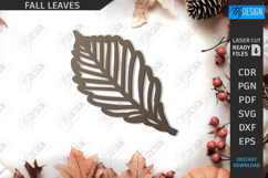Fall Leaves Laser Cut Bundle|Autumn Symbol|Wooden Leaves SVG Product Image 8