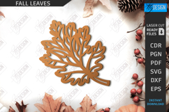 Fall Leaves Laser Cut Bundle|Autumn Symbol|Wooden Leaves SVG Product Image 9