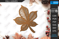 Fall Leaves Laser Cut Bundle|Autumn Symbol|Wooden Leaves SVG Product Image 11