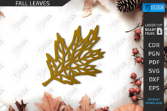 Fall Leaves Laser Cut Bundle|Autumn Symbol|Wooden Leaves SVG Product Image 12